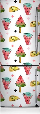 Produktbild von Magnetfolie Aufkleber Kühlschrankmagnete 60x205 cm - Wassermelone auf einem Stock