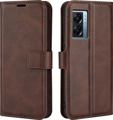Produktbild von OPPO A57 / A77 Hülle - Coverup Deluxe Klapphülle - Dunkelbraun