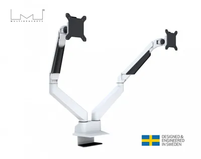 Produktbild von Multibrackets 3989, Klemme, 20 kg, 38,1 cm (15"), 81,3 cm (32"), 100 x 100 mm, Weiß