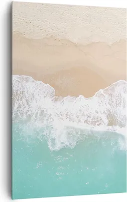 Produktbild von Bild auf Leinwand - Leinwandbild - Einteilig - Meer Welle Sand - 80x120cm - Wand Bild - Wanddeko - Wandbilder - Leinwanddruck - Kunstdruck - Wanddekoration - Leinwand bilder - Wandbild - PA80x120-3937