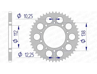 Produktbild von AFAM Kettenrad Alu Standard - 520