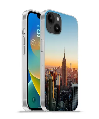 Produktbild von MuchoWow® Handyhülle Schutzhülle Hülle für Apple iPhone 14 Plus - Soft case New York - Skyline - Sonnenuntergang Silikon Softcase Handy Hülle - Abbildung