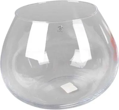 Produktbild von Rasteli - Vase - glas - transparent - D22,5 x H19 cm - Öffnung 18,5 cm