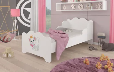 Image de Lit d'enfant « Ximena » 80 x 160 cm, lit simple, blanc, motif au choix