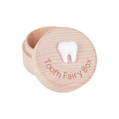 Produktbild von Kreative Milchzahndose mit 3D-Zahnmuster, für Jungen und Mädchen, perfekte Geschenkidee zu Taufe, Geburtstag oder Erinnerungsstück