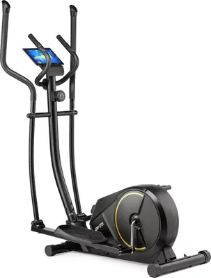 Produktbild von Gymtek® Magnetischer Crosstrainer für Zuhause, Elliptical Trainer, Ellipsentrainer - bis 135 kg - 9 kg Schwungmasse, 8 Widerstandsstufen - Fitness