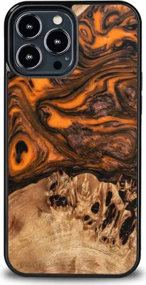 Image de Bewood Étui unique pour iPhone 13 Pro Max - Orange