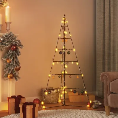 Immagine prodotto di Maison Exclusive - Albero di Natale in metallo per decorazioni Nero 140 cm