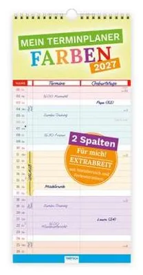 Produktbild von TRÖTSCH - Mein Terminplaner Farben 2027