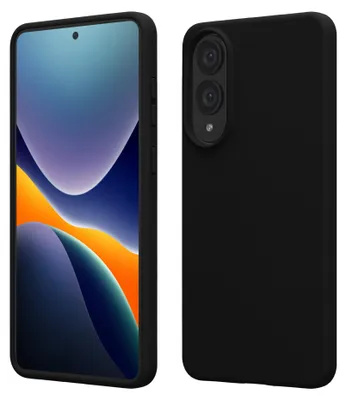 Produktbild von kwmobile Handyhülle für Samsung Galaxy S25 Edge Hülle - Case Silikon - Kabelloses Laden - Schutzhülle Cover in Schwarz