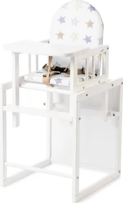 Produktbild von 2-in-1 Hochstuhl Nico (Stern, Weiß)