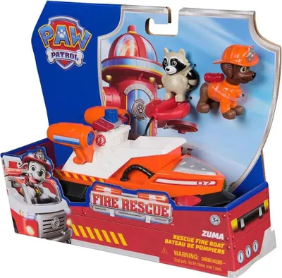 Zdjęcie produktu dla PAW Patrol PAW VHC Fire Rsc Lrg Vhc Zuma GML, Łódź, 3 lat(a), Plastik, Czarny, Pomarańczowy