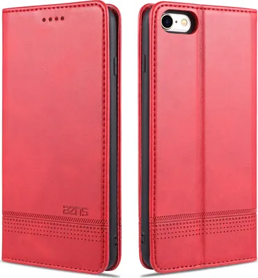 Produktbild von LaimTop LederHülle für iPhone SE 2020, Klapphüllen Brieftasche Magnetverschluss Ständer Schutzhülle für iPhone SE 2020 / iPhone 7 / 8 Rosa