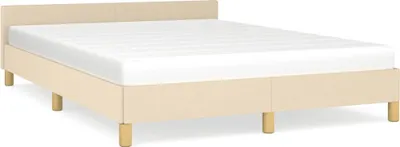 Obrázek produktu pro vidaXL Rám postele bez matrace krémový 140x200 cm látka