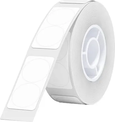 Produktbild von Niimbot Thermoetiketten T Aufkleber 14X28Mm 220 Stück (Weiß Rund)