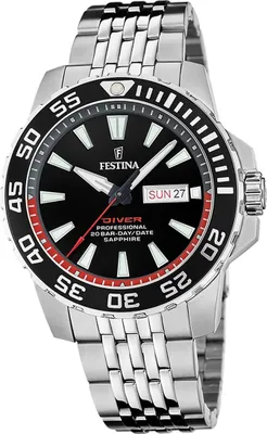 Produktbild von Festina Edelstahl Herren Uhr Armbanduhr silber Casual D2UF20661/3