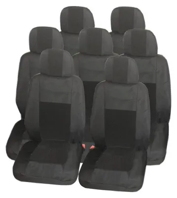 Obrázok produktu pre Poťahy sedadiel pre modely VW Touran, Sharan, Ford Galaxy, Citroën C8, Peugeot 307SW, Citroën C4, Peugeot 806, 807, Lancia Phedra – čierne