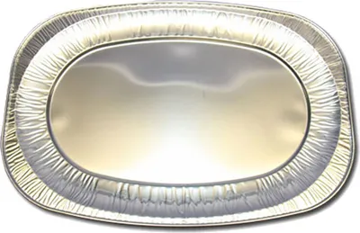 Produktbild von 10 Alucateringplatten Aluservierplatten 2151 ml Alu 550x360x25 mm Silber