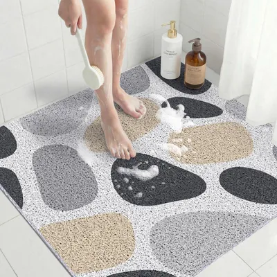 Productafbeelding van Omgoods - PVC Douchemat 80 x 80 cm Antislip en Sneldrogend