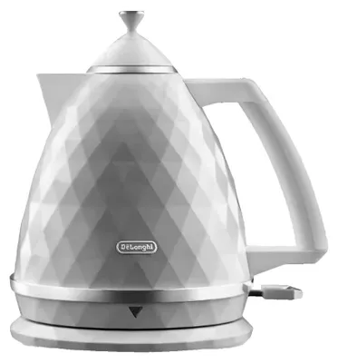 Image de Bouilloire électrique DeLonghi Brillante KBJX2001.W - 1,7 L, blanche