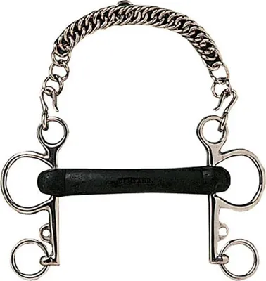 Image de Hispano Hipica Pelham Mullen Embouchure en caoutchouc souple Argent 13,5 cm Argent 13,5 cm