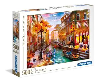 Produktbild von Clementoni Sunset over Venice, 500 Stück(e), Landschaft, 10 Jahr(e)