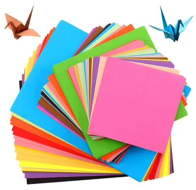 Origamipapier 600 Blatt, 3 Größen, 20 Farben, Bastelset