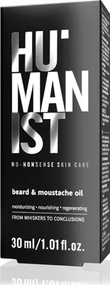 Produktbild von DELIA COSMETICS Humanist Bart- und Schnurrbartöl für Männer, 30 ml Flasche