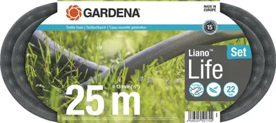 Zdjęcie produktu dla Gardena Textilschlauch LianoÖ Life 1/2" 25 m Set