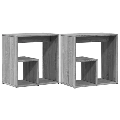 Produktbild von Beistelltische 2 Stk. Grau Sonoma 50x30x50 cm Holzwerkstoff