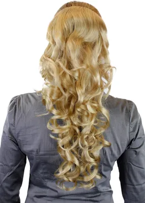 Produktbild von WIG ME UP Zopf, lockig, Gummizug, Blond WK03-202