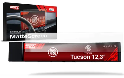 Produktbild von Matte Autodisplayfolie für Hyundai Tucson 12,3" (2024-2026), Grizz Protector