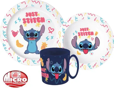 Image de Set de vaisselle Disney Lilo & Stitch Palms en microplastique, 350 ml