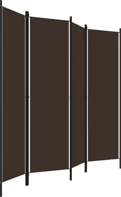 Produktbild von Möbel 4-tlg. Raumteiler Paravent Elegantes Design - Trennwand/Sichtschutz - Braun 200x180 cm Top8539587