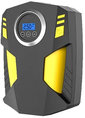 Image de Compresseur 12 V - Compresseur d'air portable - Pompe à pneus de voiture - Éclairage LED numérique - Pour les pneus et autres véhicules