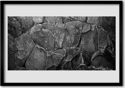 Produktbild von Bild 100x70 MDF-Rahmen Wandkunst Natur Felsen