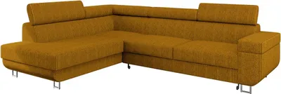 Produktbild von MIRJAN24 Ecksofa Fonti Cord, Eckcouch mit Schlaffunktion und Bettkasten, L-Form Sofa vom Hersteller (Poso 01, Seite: Links)