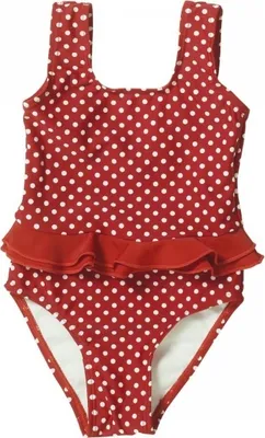Produktbild von Playshoes Badeanzug UV-Schutz Punkte rot Mädchen 461039-8, Farbe Playshoes:rot, Größe Playshoes:134/140