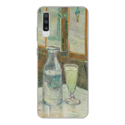 Produktbild von MuchoWow® Handyhülle Schutzhülle Hülle für Samsung Galaxy A70 Couchtisch mit Absinth - Vincent van Gogh Silikon Softcase Handy Hülle - Schutzhaube