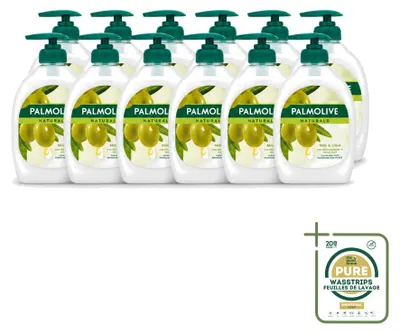 Produktbild von 12 x Palmolive Naturals Handseife Milch & Olive - 500 ml - Vorratspackung - 12 Stücke