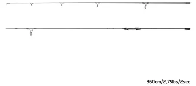 Image de DELPHIN Opium BlacxCARP 3G Techno CORK, 3m, 9,84ft, 3lbs, 2 pièces, canne à carpe, 101003119