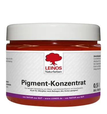 Produktbild von LEINOS Pigment Krapp-Hellrot 0,5 l für Naturfarben innen, auf Wasserbasis