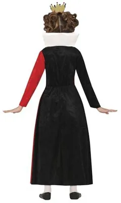 Produktbild von Herzkönigin Kinderkostüm Mädchen - Kleid - Rot Schwarz - FIESTAS GUIRCA