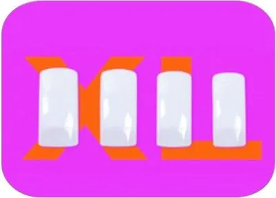 Produktbild von XXL Nagel-Tips, 50 Stück, Größe 4, 4-14 mm Breite, für atypische Fußnägel