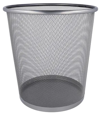 Productafbeelding van WESTCOTT E-744607 00 - WESTCOTT Prullenbak, van metaaldraad, 12,3 liter, zilverkleurig