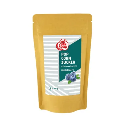 Produktbild von Popcornloop® HEIDELBEERE Aroma 500gr perfekt geeignet für Zuckerwatte und Popcorn zum zubereiten Zuhause Süßes Premium Zuckeraroma