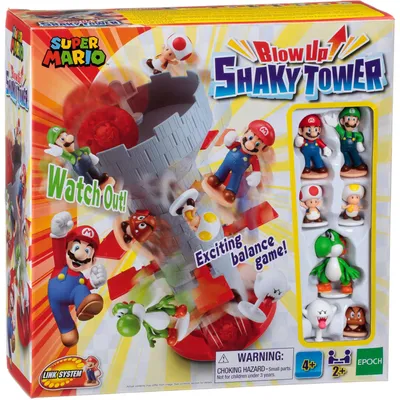 Immagine prodotto di Epoch Games Super Mario Blow Up! Shaky Tower, Gesellschaftsspiele, Balancierspiel, ab 4 Jahren, 7356