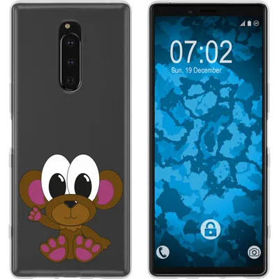 Produktbild von PhoneNatic Case kompatibel mit Sony Xperia 1 Silikon-Hülle Cutiemals M3