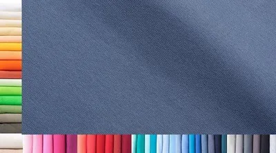 Produktbild von XXL-Kleidung in Fern-Blau, 96% Baumwolle, 4% Elasthan, Jersey-Stoff, 1,5 Meter lang