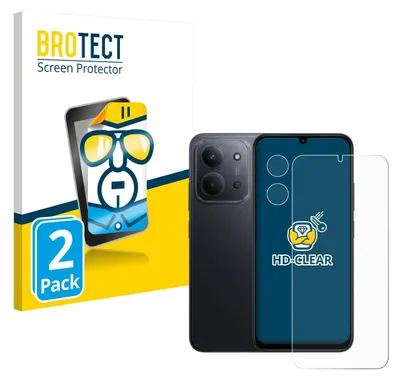 Produktbild von 2x Für Xiaomi Redmi 15C (Display+Kamera) Schutzfolie BROTECT Displayschutz Display Schutz Folie Klar Transparent